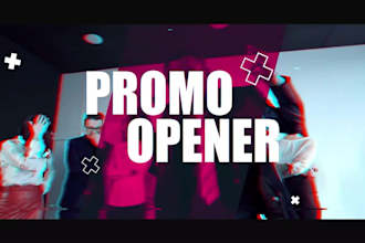 do youtube podcast intro video trailer or promo with logo animation
