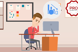 create 2d animated explainer video for business and sales