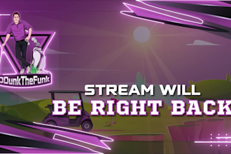 make twitch logo and animated overlay package for your stream