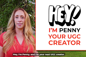 be your female ugc creator for ugc video ads or organic content