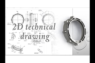 provide 2d dxf and dwg technical drawing
