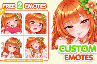 draw anime emotes and stickers for your stream