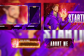 design and animate custom twitch overlays and stream packages