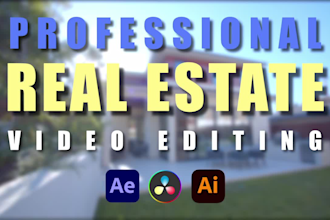 do professional real estate video editing within 24 hours