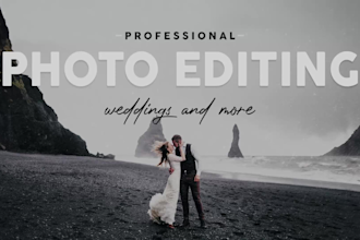 edit the photos of your wedding, event, in lightroom