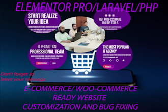 build e commerce website and fixes