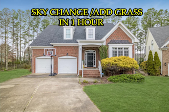 sky change, grass replace, and enhance your real estate photo