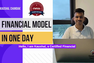 create business financial plan, model and projections in one day