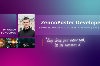 do automation and build bots in zennoposter