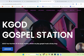 design a modern wordpress website for your gospel radio station, podcast, show