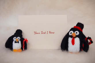 customize amazing christmas greetings video