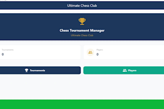build a custom chess tournament manager app