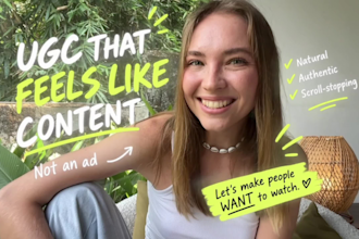 create promotional human ugc for the app