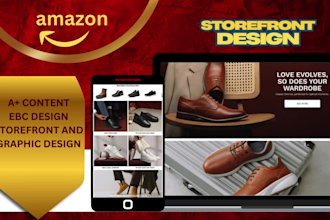 create your amazon storefront ebc a plus design and graphic logo design