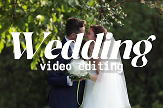 edit your wedding video
