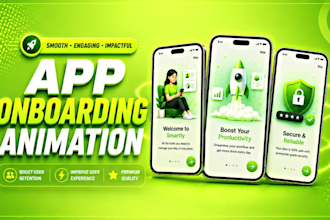 create app onboarding animation or onboarding lottie animation for app