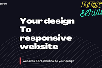 convert PSD to HTML, xd to HTML, figma to HTML