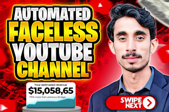 create automated faceless youtube channel with cash cow and top10 videos