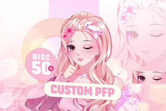 draw anime illustration, original character, fan art, pfp, vtuber model