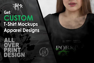 create professional t shirt mockups and apparel designs