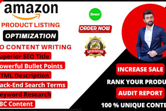 write amazon product listing description, SEO amazon listing optimization, fba