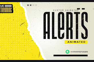 create animated alerts for twitch, youtube, facebook gaming