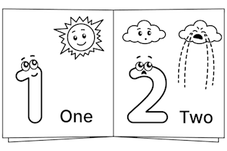 create a coloring books for children