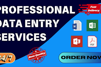 do data entry, copy paste job and file conversion