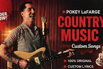 be your folk country singer songwriter and record professional vocals