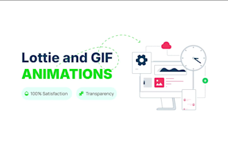 create a dynamic custom lottie and GIF animation for you