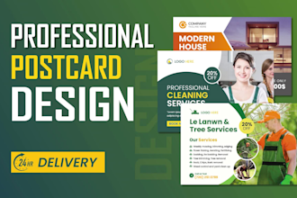 create a professional postcard and eddm postcard