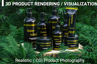 create realistic 3d renders for your product