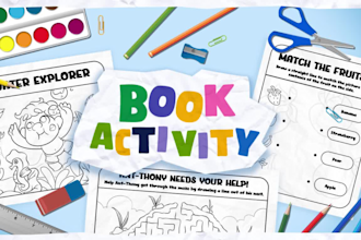 draw kids coloring book and kids activity book for KDP