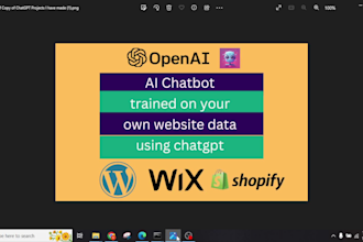 develop ai chatbot using chatgpt on whatsapp, wordpress, wix