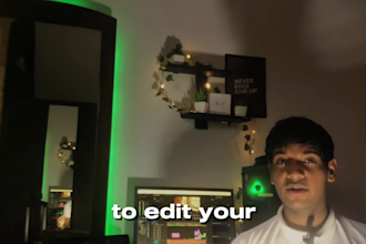 edit a professional video for you