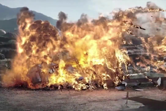 do water fire simulation fire explosion fluid fx flames in houdini destruction