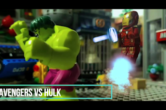 create high quality lego stop motion animation for you