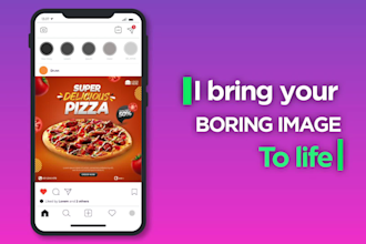 create motion flyer or poster for instagram, facebook