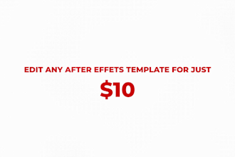 edit after effects and premiere pro templates