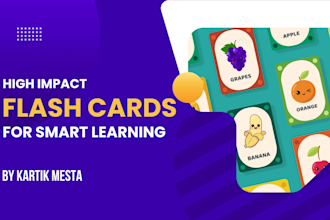 design custom flashcards that make learning fun for kids