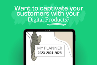 create a hyperlinked digital planner for etsy