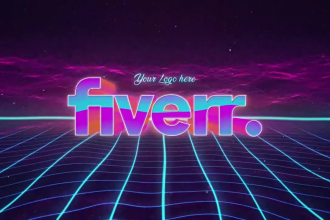 create 3 retro 80s vhs style intro videos with your logo