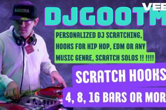 record dj scratches and scratch hooks for your songs