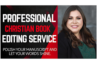 do christian book editing and proofreading, christian book editor