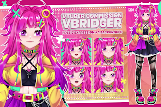 design and rig a high quality vtuber model live2d in anime style