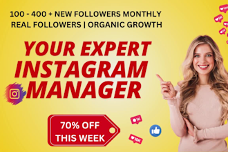 be your expert instagram manager