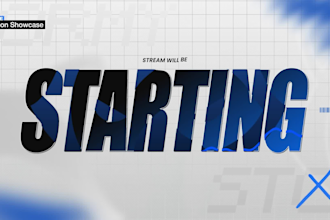 create a animated twitch overlay package and stream graphics
