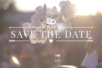 create special wedding video invitation