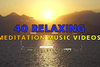 create youtube channel 40 relaxing meditation music videos
