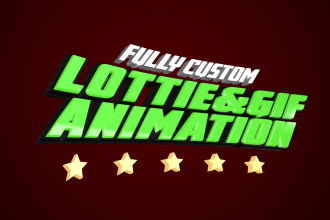 create custom lottie and GIF animation for your website